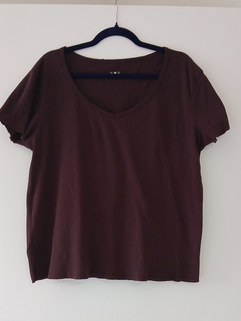 Three Dots Chocolate Brown Shirt Xl Nwot